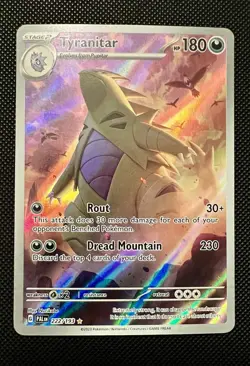 Tyranitar 222/193 Paldea Evolved Illustration Rare NM Pokemon TCG - Image 1