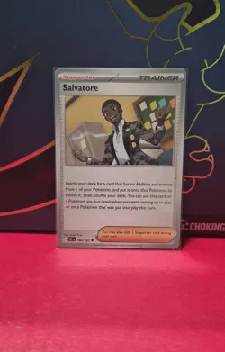 Salvatore 160/162 – Pokemon TCG Trainer – Near Mint – NM - Image 1