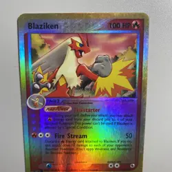 Blaziken - Ruby & Sapphire Reverse Holo Rare - 3/109 Vintage Pokemon Tcg - Image 3