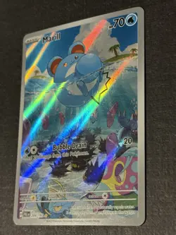 Pokemon Marill 204/193 Paldea Evolved Illustration Rare Holo HP 70 - Image 2