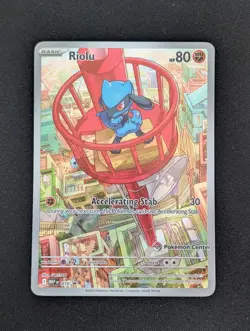 Riolu 010 Mega Evolutions Promo Pokemon Center Stamped Illustration Rare - Image 1
