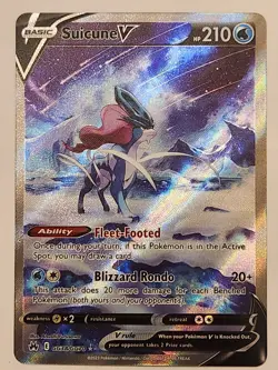 Pokemon TCG Suicune V Crown Zenith: Galarian Gallery Gg38/Gg70 Holo Ultra Rare - Image 1