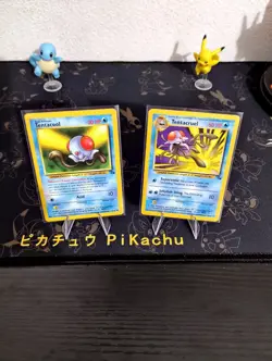 Pokemon Tentacool 56/62 & Tentacruel 44/62 WOTC Fossil Vintage LP - Image 1