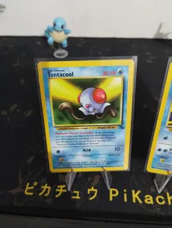 Pokemon Tentacool 56/62 & Tentacruel 44/62 WOTC Fossil Vintage LP - Image 2