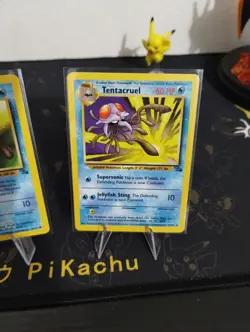 Pokemon Tentacool 56/62 & Tentacruel 44/62 WOTC Fossil Vintage LP - Image 3