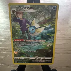 Pokemon TCG Vaporeon TG02/30 Brilliant Stars Trainer Gallery Holo Ultra Rare 20… - Image 2