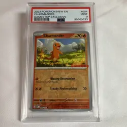Pokemon Charmander GameStop Exclusive Promo PSA 9 004/165 Scarlet & Violet 151 - Image 1