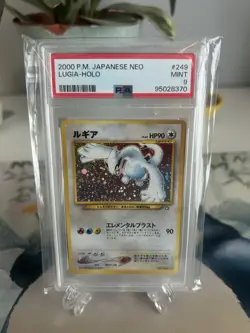 Pokemon Neo Genesis Lugia Holo #249 PSA 9 Mint Rare 2000 Japanese MODERN GRADE - Image 1