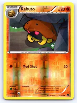 Kabuto 38/124 Uncommon Fates Collide Pokemon Reverse Holo Lightly Played - Image 1