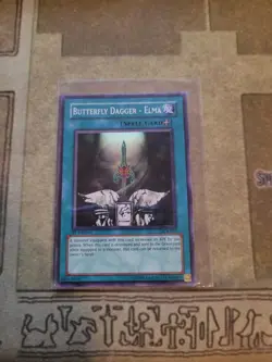 YUGIOH BUTTERFLY DAGGER ELMA DCR-032 SUPER 1ST ED NM 1996 - Image 1
