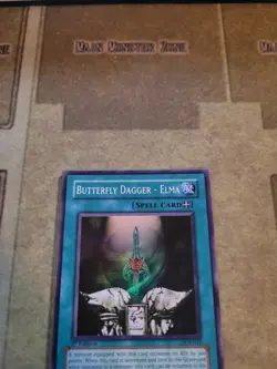 YUGIOH BUTTERFLY DAGGER ELMA DCR-032 SUPER 1ST ED NM 1996 - Image 3
