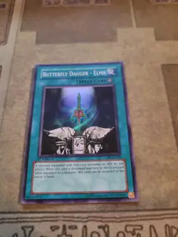 YUGIOH BUTTERFLY DAGGER ELMA DCR-032 SUPER 1ST ED NM 1996 - Image 4