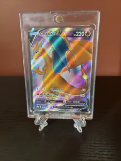 Pokemon Charizard V SWSH050 Champion's Path ETB Holo Black Star Promo NM - Image 1