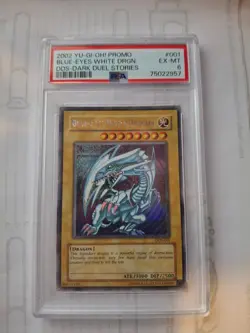 Blue-Eyes White Dragon "Yu-Gi-Oh! Dark Duel Stories" Promotion DDS-001 PSA 6 - Image 2