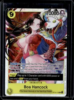 2026 One Piece Azure Sea's Seven Boa Hancock Super Rare #OP14-112 - Image 1
