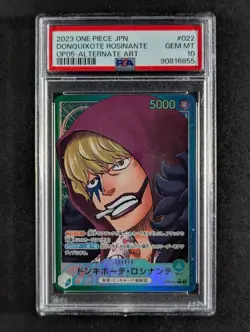 2023 One Piece DONQUIXOTE ROSINANTE #OP05-022 Alternate Art Japanese PSA 10 - Image 1
