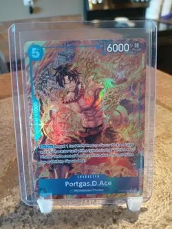 One Piece TCG Portgas D. Ace OP08-052 Rare Alt Art Two Legends English - Image 1