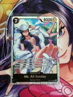 Ms. All Sunday OP14-084 The Azure Sea's Seven SR Foil One Piece - Image 1