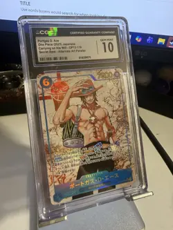 CGC Gem Mint 10 Portgas D. Ace One Piece (2025) Japanese OP13-119 - SEC Alt Art - Image 2