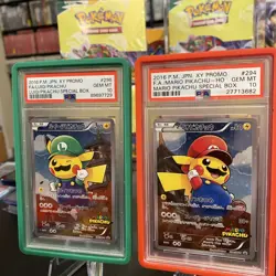 2016 Pokemon Mario & Luigi Pikachu 294/XY-P & 296/XY-P - PSA 10 - Image 2