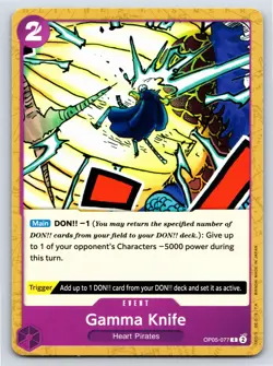 One Piece - OP05-077 - Gamma Knife - C - US Seller - Image 1