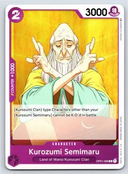 One Piece - OP01-099 Kurozumi Semimaru - C - US Seller - Image 1