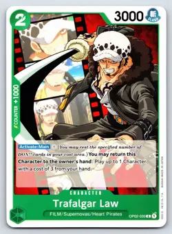 One Piece - OP02-035 Trafalgar Law - C - US Seller - Image 1