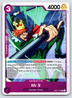 One Piece - EB01-037 Mr. 9 - C - US Seller - Image 1