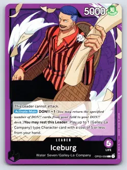 One Piece - OP03-058 - Iceburg - L - US Seller - Image 1