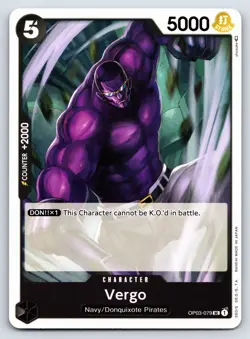 One Piece - OP03-079 - Vergo - UC - US Seller - Image 1