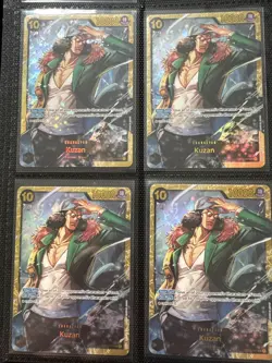 (x4) OP02-121 Kuzan English Playset Play Set One Piece SEC - Image 1