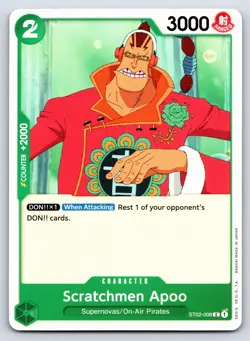 One Piece - ST02-008 Scratchman Apoo - C - US Seller - Image 1