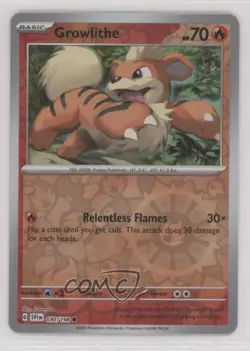 Growlithe Reverse Foil Pokemon SV01: Scarlet & Violet #030 - Image 1