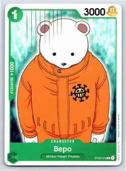 One Piece - ST02-012 Bepo - C - US Seller - Image 1