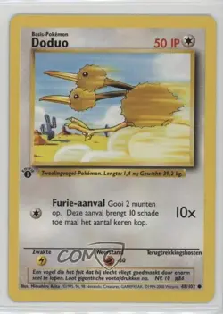 Doduo Dutch 1st Ed. Pokemon Base Set #48 1999 - Image 1
