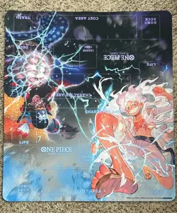 Official One Piece Playmat- Luffy & Blackbeard 2 Player Tournament Mat! - Image 1