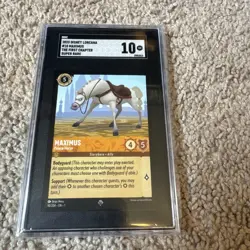 Disney Lorcana First Chapter 10/204 Maximus Super Rare SGC 10 - Image 1