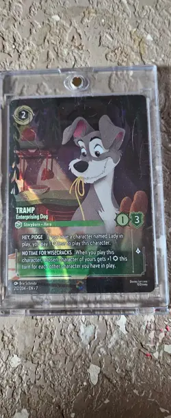 Disney Lorcana Archazia's Island - Tramp - Enterprising Dog 212/204 Enchanted - Image 1