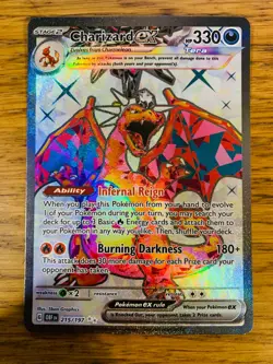 NEAR MINT! Charizard ex (215/197) Obsidian Flames Ultra Rare Pokemon Card! - Image 1