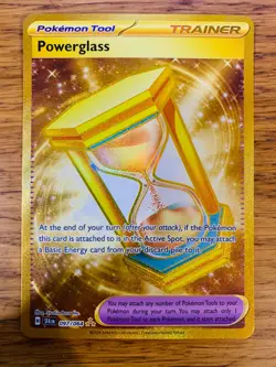NEAR MINT! Powerglass (097/064) Shrouded Fable Gold Ultra Rare Pokemon Card! - Image 1