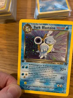 NM! 1st Edition Dark Blastoise (3/82) Team Rocket Set Holo Pokemon Card! - Image 3