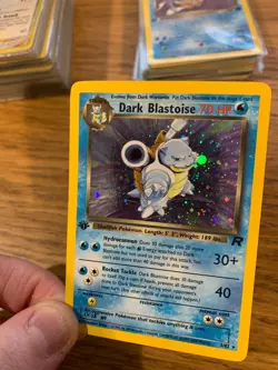 NM! 1st Edition Dark Blastoise (3/82) Team Rocket Set Holo Pokemon Card! - Image 4