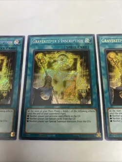 Yugioh Gravekeeper’s Inscription PHHY-EN000 Secret Rare 1st Ed NM - Image 3