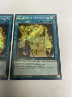 Yugioh Gravekeeper’s Inscription PHHY-EN000 Secret Rare 1st Ed NM - Image 4