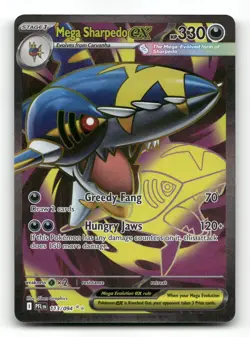 Mega Sharpedo ex 113/094 - Phantasmal Flames - Pokemon Card NM/M - Image 1