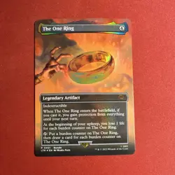 Wizards of the Coast The One Ring Borderless Foil Artifact 0451 Promos MTG - Image 1