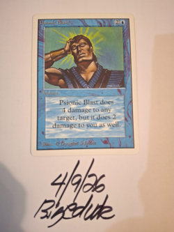MTG Unlimited Psionic Blast - bigedude - Image 1
