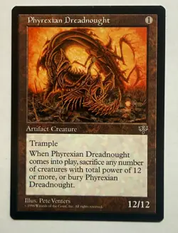 MTG-(Magic The Gathering) Mirage Phyrexian Dreadnaught NM-Free Shipping! - Image 1