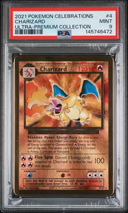 2021 POKEMON CELEBRATIONS ULTRA-PREMIUM COLLECTION #4 CHARIZARD PSA 9 - Image 1
