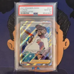 💎PSA 10 GEM MINT 2021 Pokemon Shining Fates DAD BOD ROSE #071 Full Art - Image 2